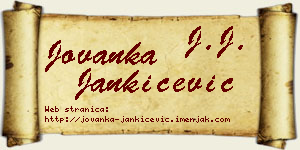Jovanka Jankićević vizit kartica